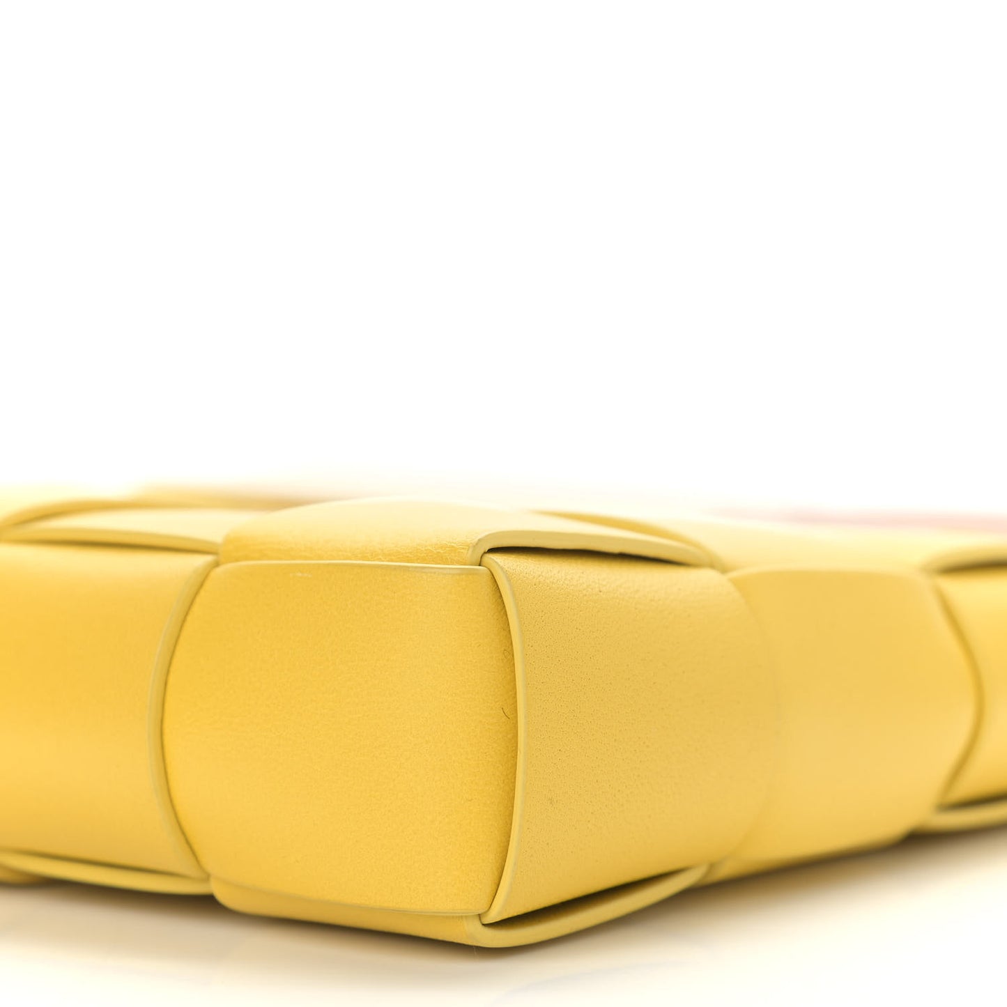 Nappa Intrecciato The Snap Clutch Acorn Gold