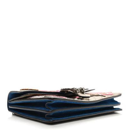 Gucci GG Supreme Monogram Embroidered Medium Dionysus Shoulder Bag Blue 6 of 19