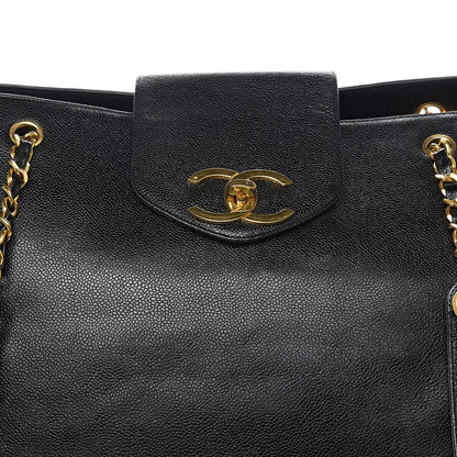 Chanel Caviar XL Weekender Bag Black 9 of 9