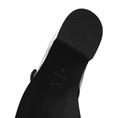Chanel Patent Calfskin Mary Janes Flats 38 Black 7 of 9