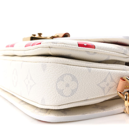 Louis Vuitton LV X TM Monogram Cerises Pochette Metis East West White 9 of 10