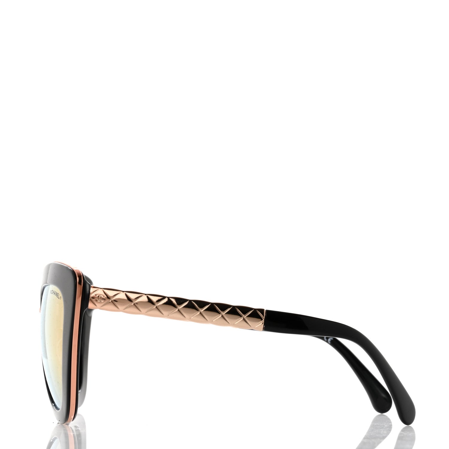 Chanel Cat Eye Quilted Sunglasses 5368 Black Pink 3 of 10