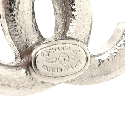 Chanel Crystal CC Earrings Silver 4 of 4