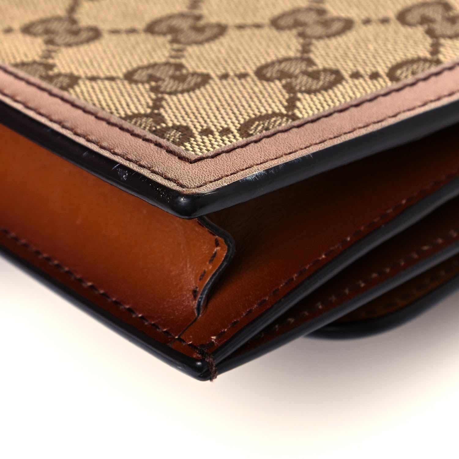 Gucci Monogram Lady Web Convertible Wallet Beige Cuir 10 of 12