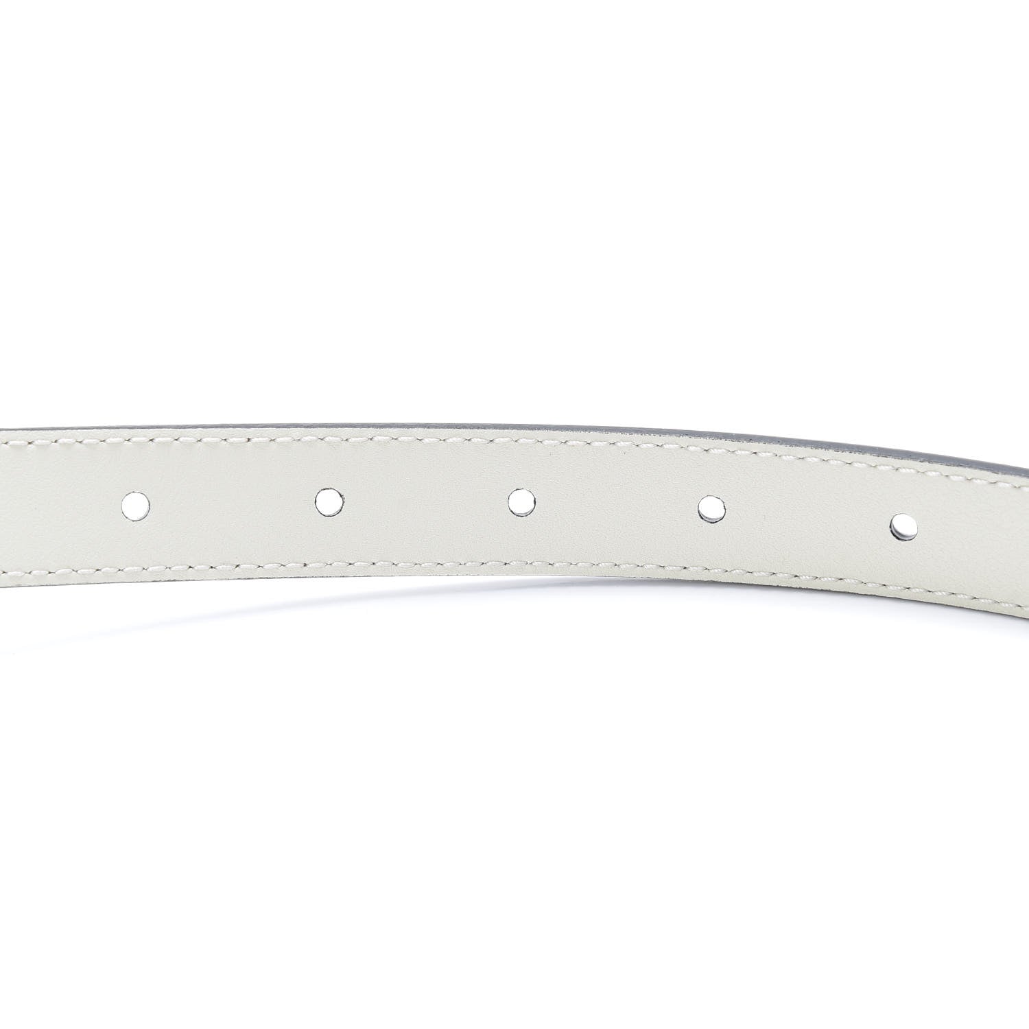 Gucci Calfskin Double G 20mm Belt 80 32 Mystic White 4 of 5