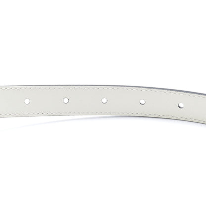 Gucci Calfskin Double G 20mm Belt 80 32 Mystic White 4 of 5