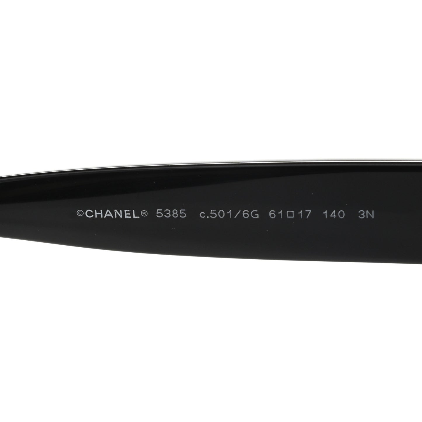 Acetate Square CC Sunglasses 5385 Black