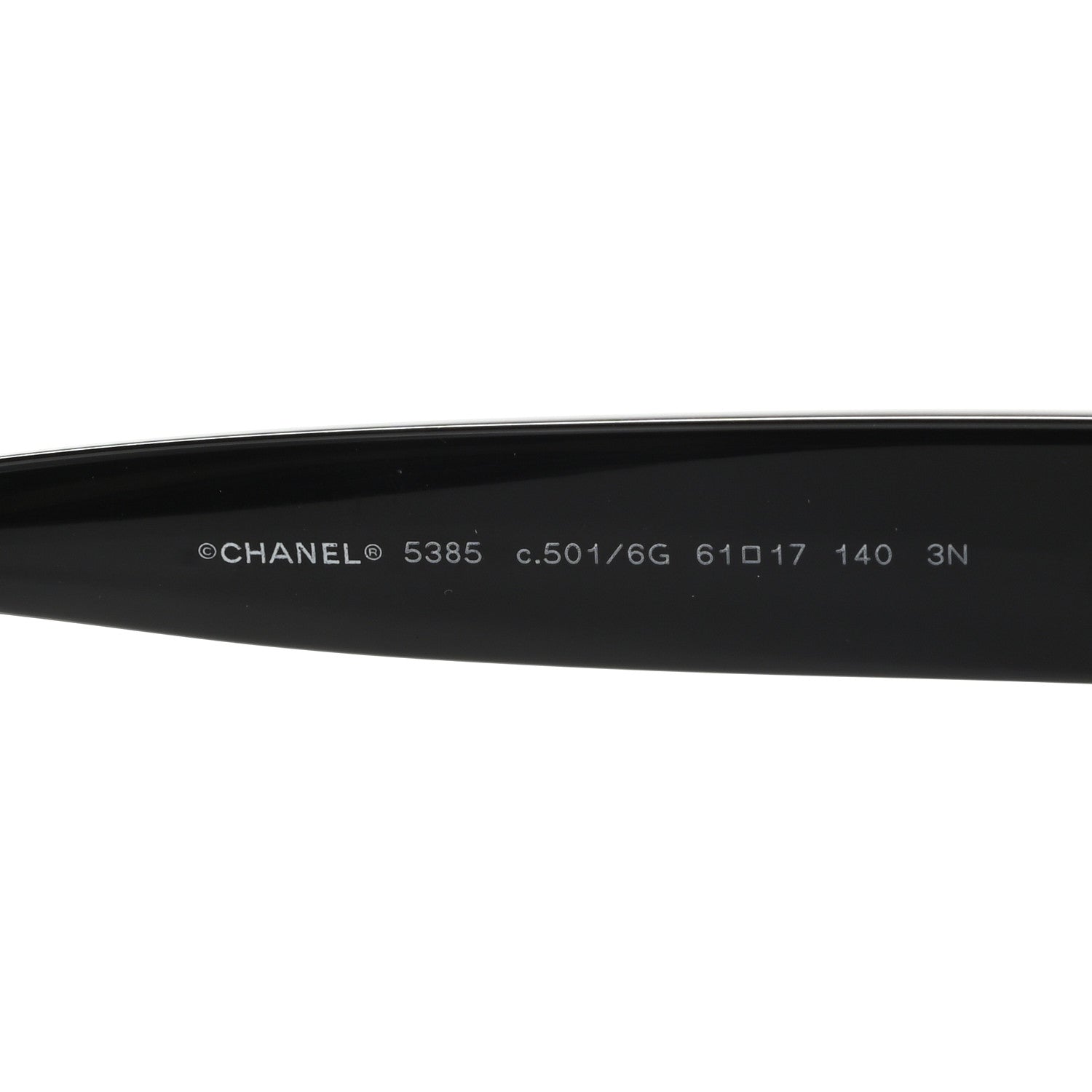 Chanel Acetate Square CC Sunglasses 5385 Black 5 of 8