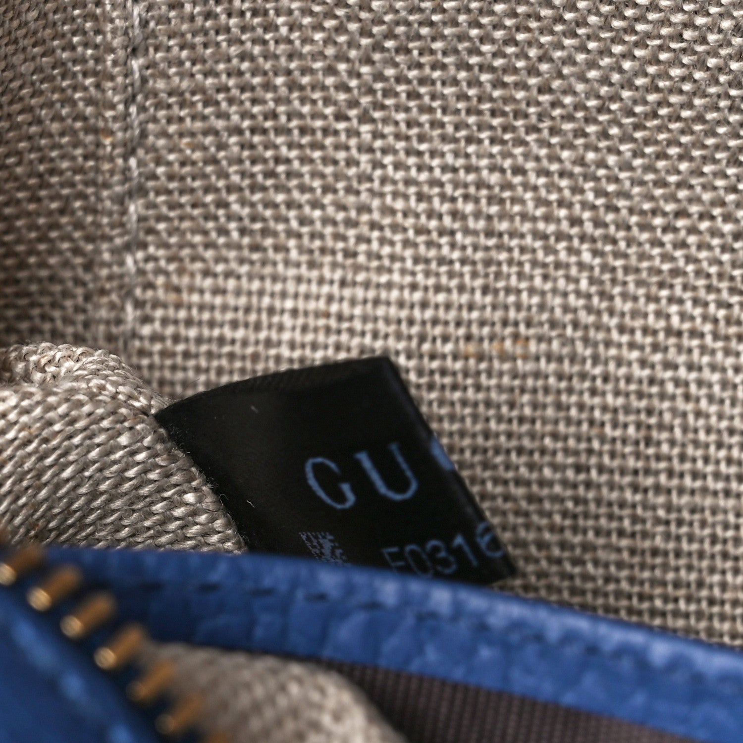 Gucci Monogram Dollar Calfskin Mini Bree Messenger Bag Beige Ebony Caspian 8 of 11
