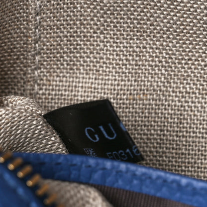 Gucci Monogram Dollar Calfskin Mini Bree Messenger Bag Beige Ebony Caspian 8 of 11