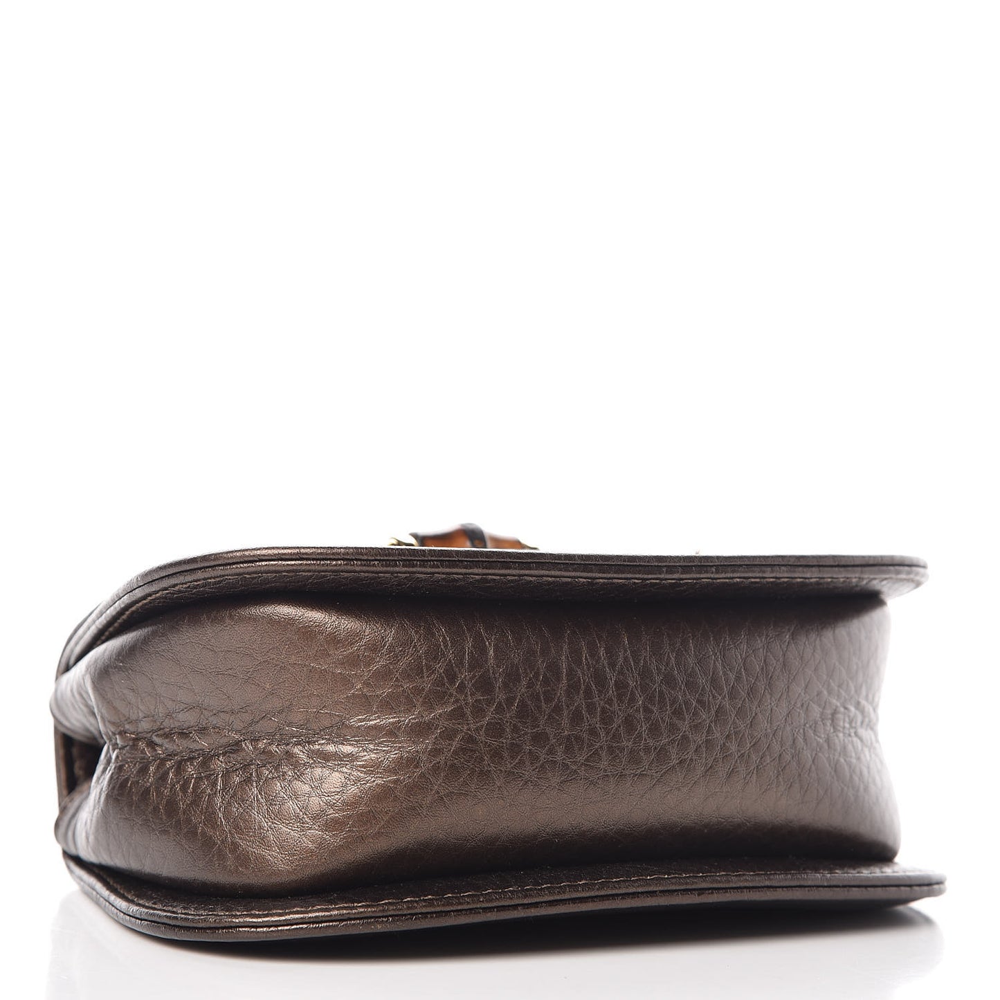 Calfskin Mini Bamboo Night Evening Bag Bronze