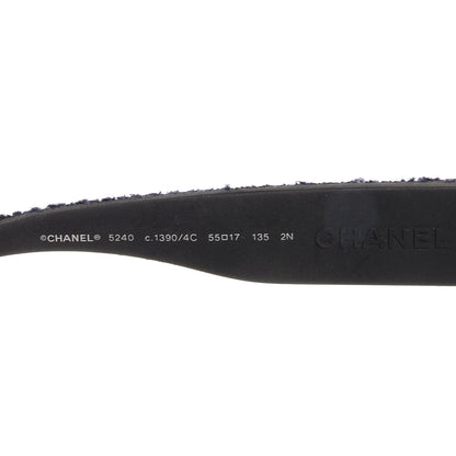 Chanel Tweed CC Sunglasses 5240 Blue Black 3 of 7