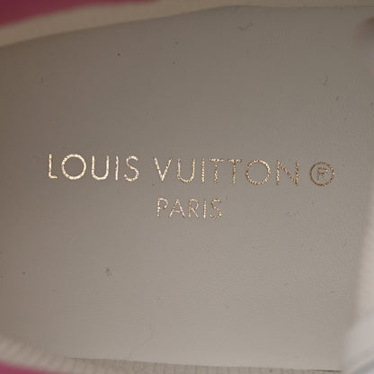 Louis Vuitton Canvas Monogram LV Squad Sneaker Boots 36.5 Pink White 7 of 9