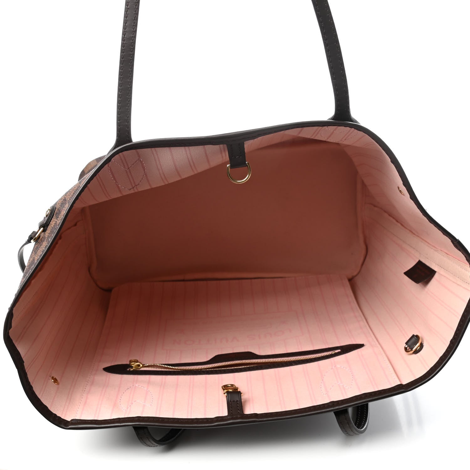 Louis Vuitton Damier Ebene Neo Neverfull MM Rose Ballerine 4 of 4