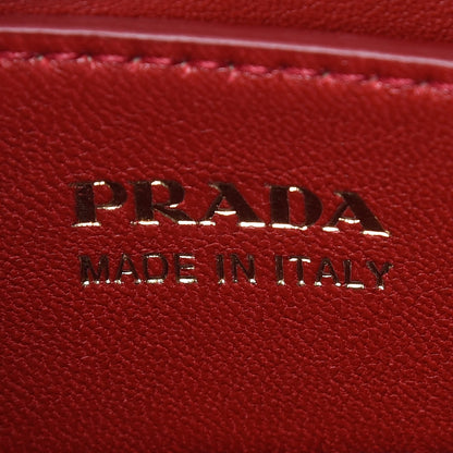 Prada Saffiano Cuir Medium Double Bag Caramel Fuoco 10 of 11
