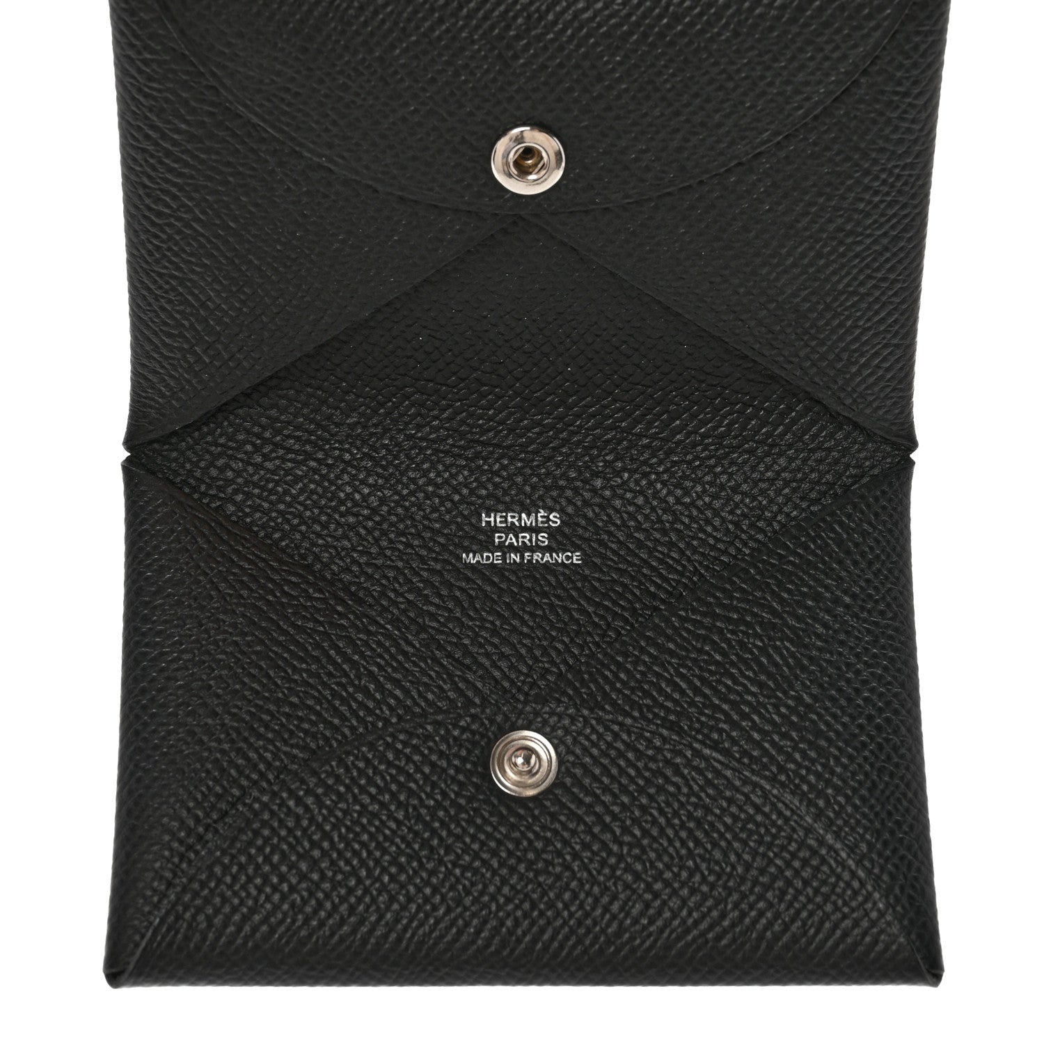 Hermes Epsom Calvi Card Case Black 5 of 7