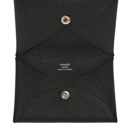 Hermes Epsom Calvi Card Case Black 5 of 7