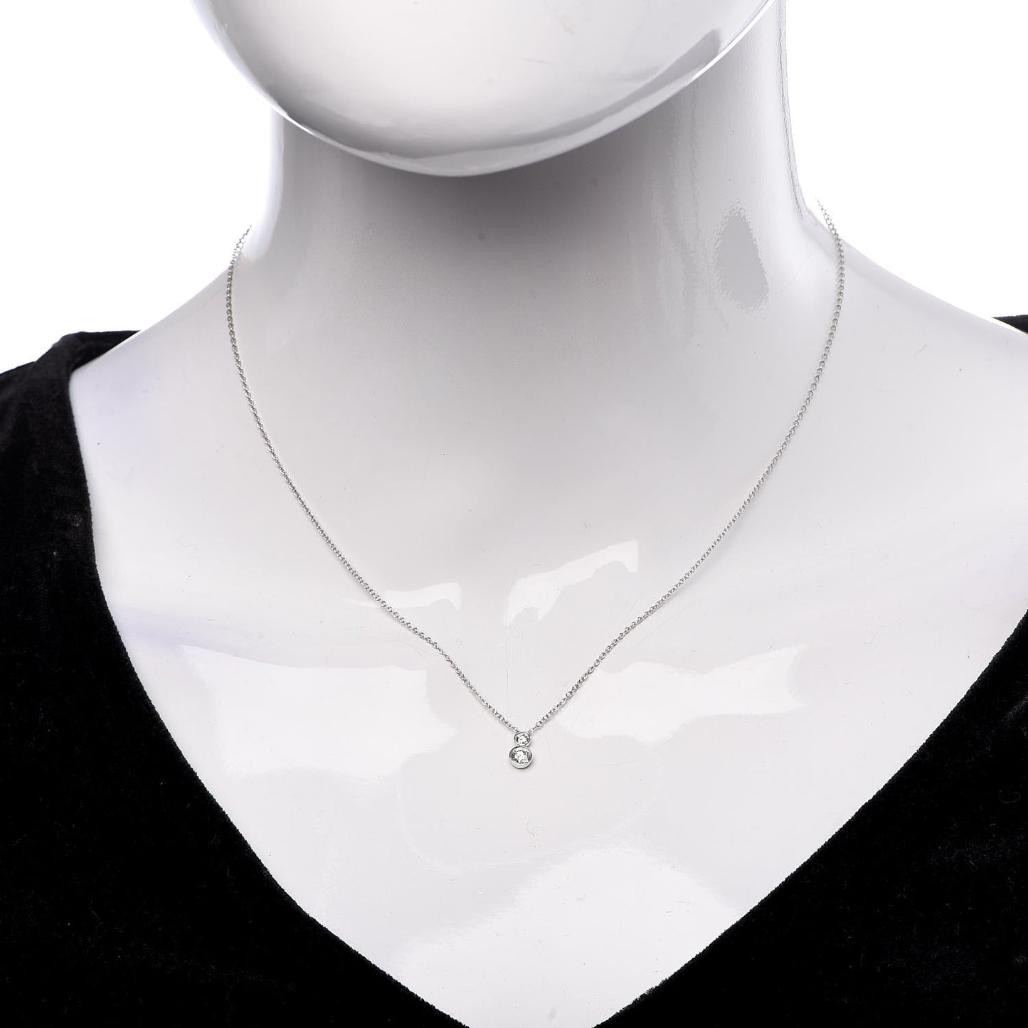 Platinum Diamond 0.19ct Jazz Pendant Necklace