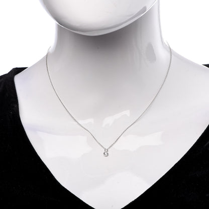 Tiffany Platinum Diamond 0.19ct Jazz Pendant Necklace 2 of 6