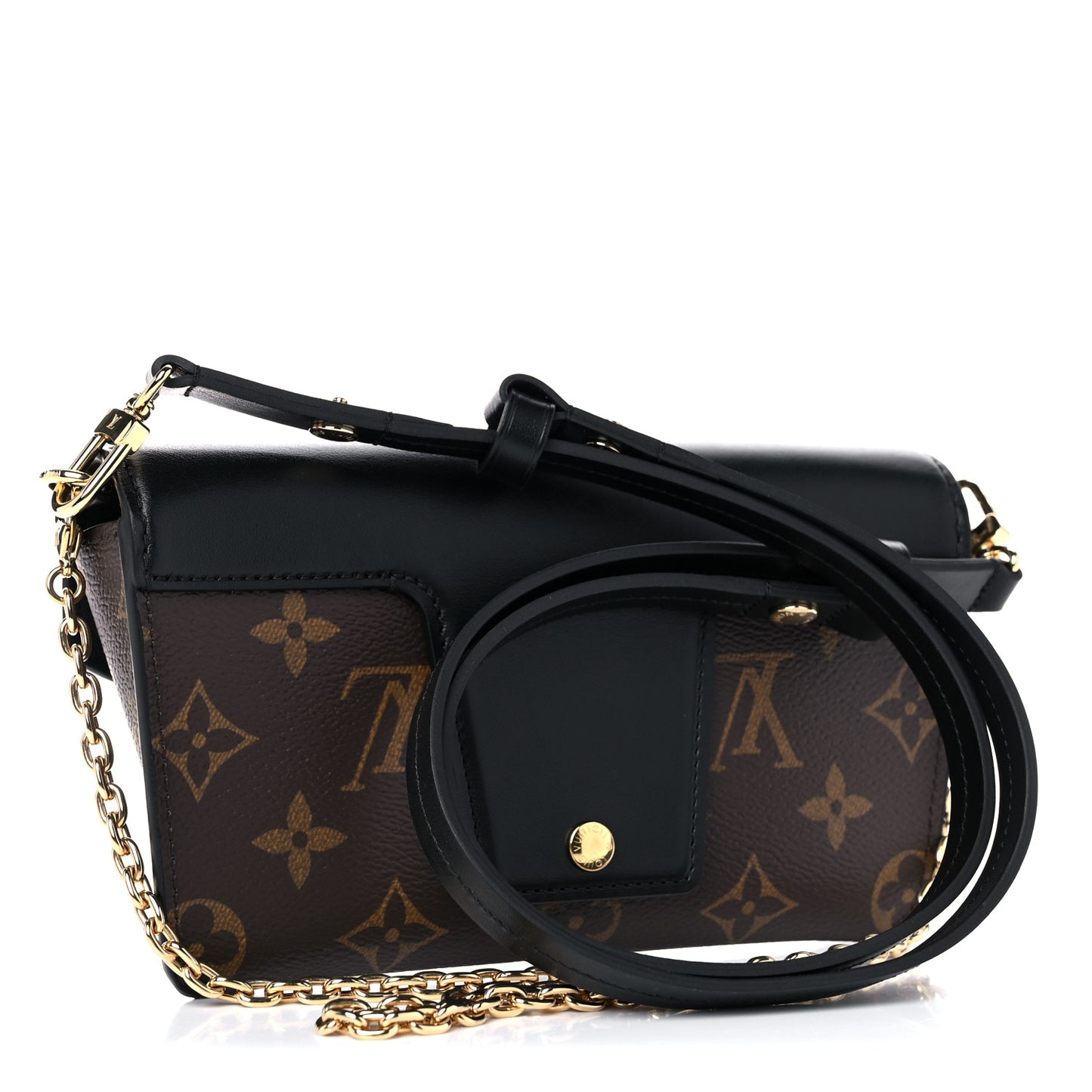 Monogram Padlock On Strap Black