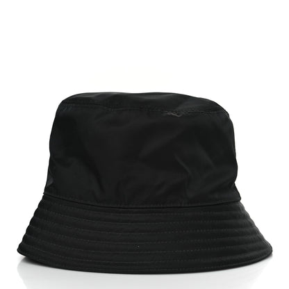 Prada Re-Nylon Metal Triangle Logo Womens Bucket Hat M Black 5 of 7