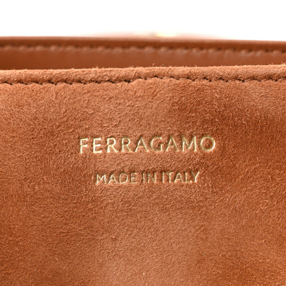 Salvatore Ferragamo Suede Mini Mia Crossbody Bag Naturale 6 of 9