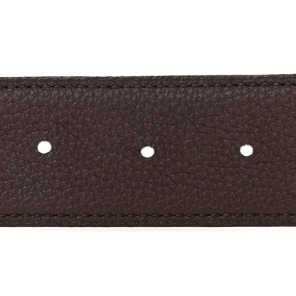 Hermes Box 135 Togo 38mm H d'Ancre Belt 105 Black Chocolate 4 of 5