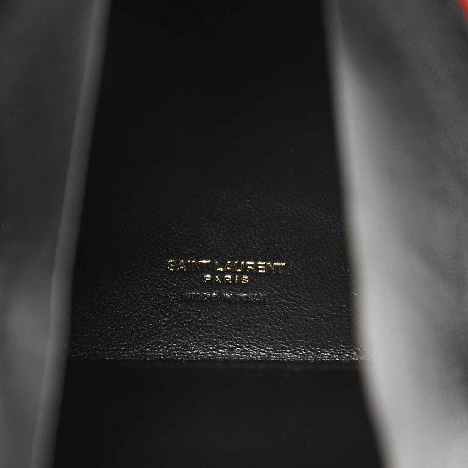 Saint Laurent Patent Pyramid Clutch Rouge 5 of 9