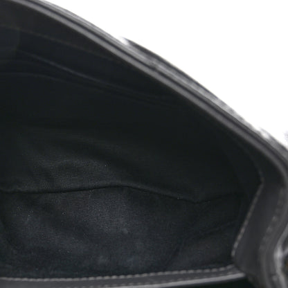 Saint Laurent Calfskin Y Quilted Monogram Toy Loulou Crossbody Bag Storm 5 of 10