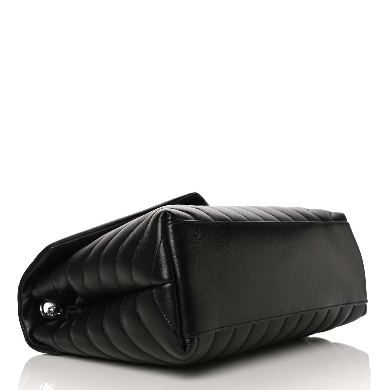 Saint Laurent Calfskin Y Quilted Monogram Medium Loulou Chain Satchel Black 4 of 10