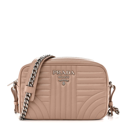 Prada Soft Calfskin Diagramme Camera Bag Cipria 1 of 13