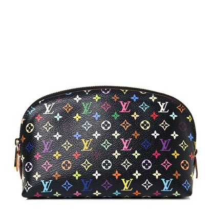 Louis Vuitton Monogram Multicolor Cosmetic Pouch Black Grenade 1 of 8
