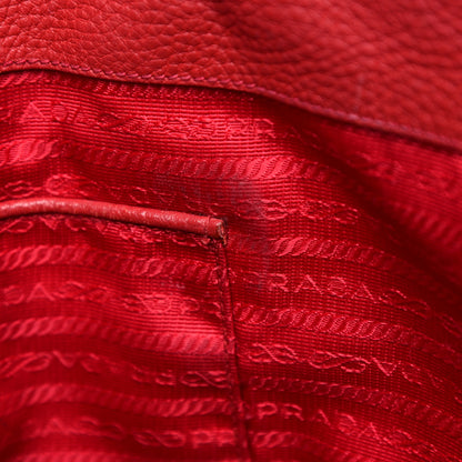 Prada Vitello Daino Tote Rosso 17 of 41