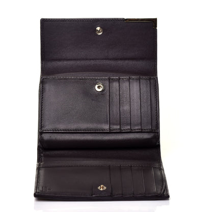 Gucci Monogram Margaux Calfskin Dice Compact Trademark Wallet Beige Ebony Cocoa 5 of 7