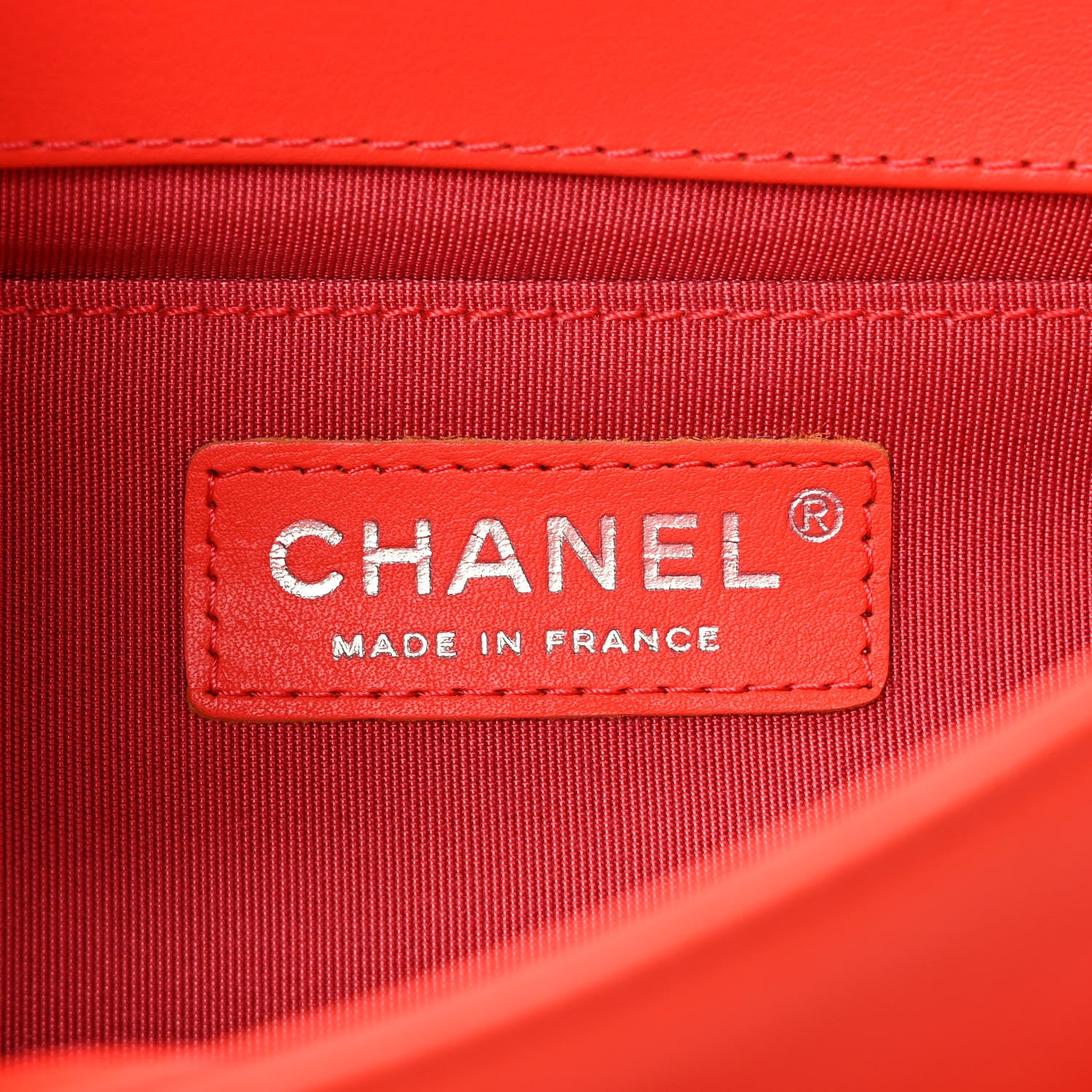 Chanel Calfskin Chevron Quilted Medium Boy Flap Coral 6 of 12