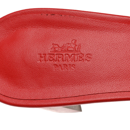 Hermes Suede Goatskin Oasis Sandals 39 Violet Parme 7 of 11