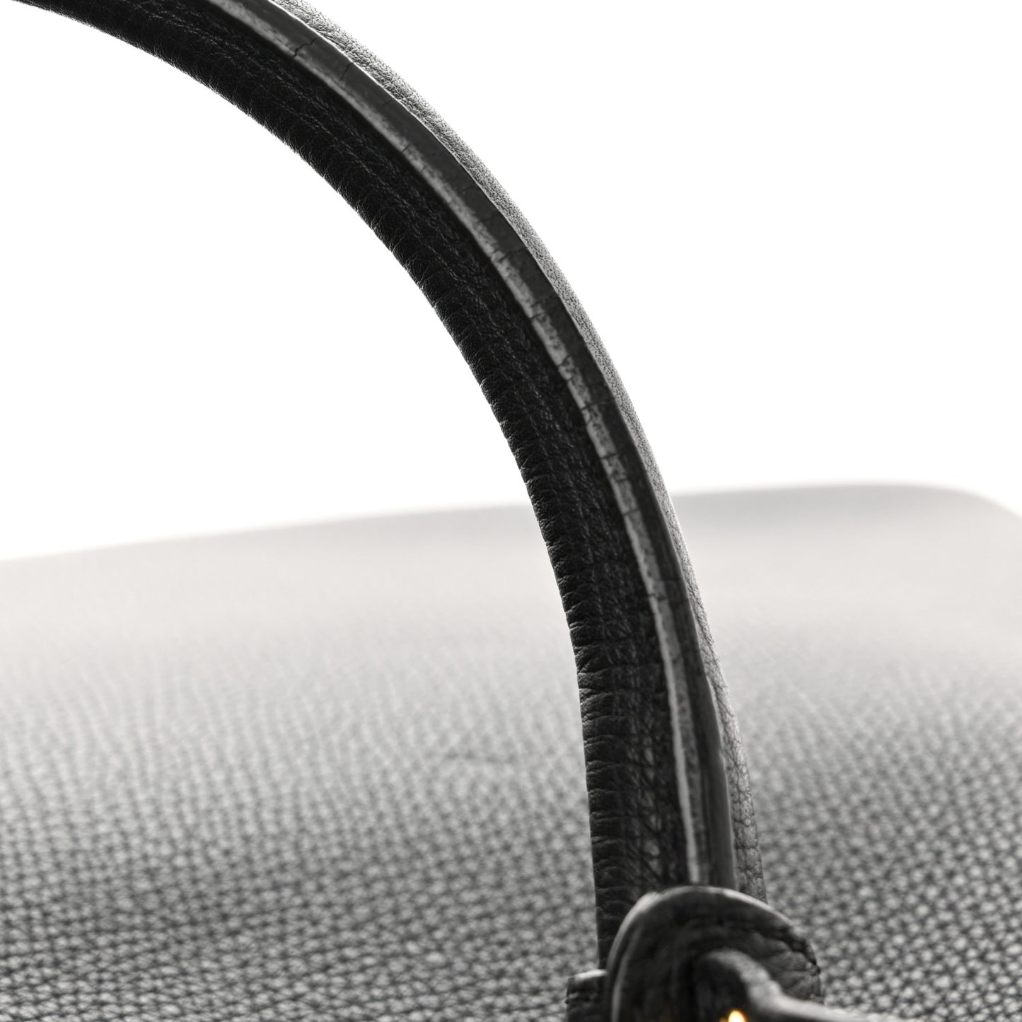Grainy Calfskin House Check Large Banner Tote Black