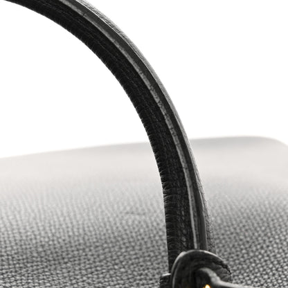Burberry Grainy Calfskin House Check Large Banner Tote Black 14 of 14