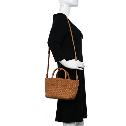 Bottega Veneta Nappa Intrecciato Mini Cabat Caramel 2 of 10