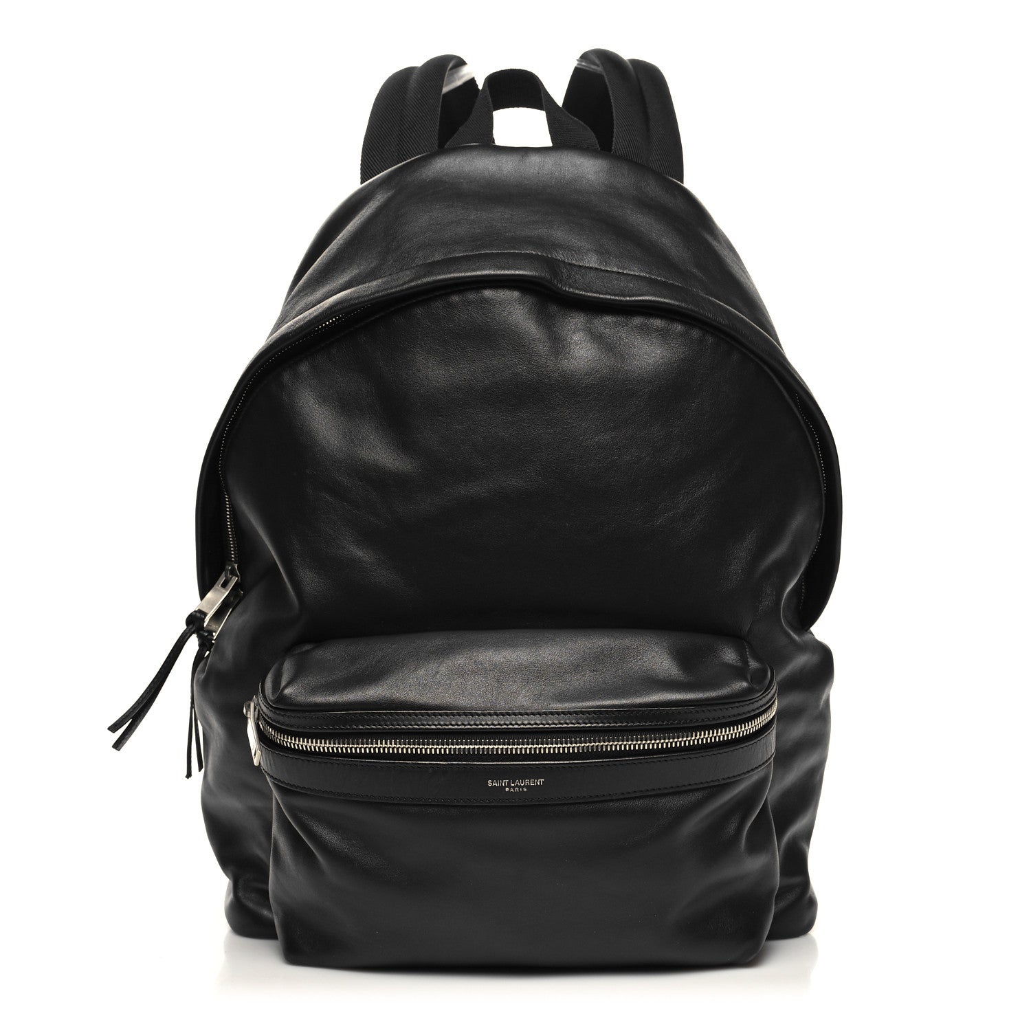 Saint Laurent Calfskin City Backpack Black 1 of 9