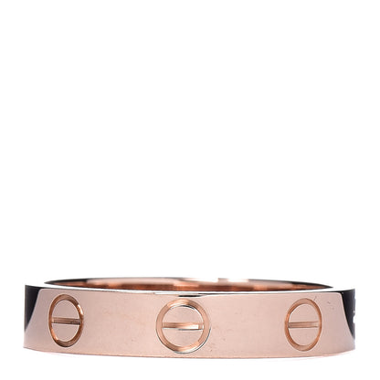 Cartier 18K Pink Gold 3.5mm LOVE Wedding Band Ring 51 5.75 1 of 5