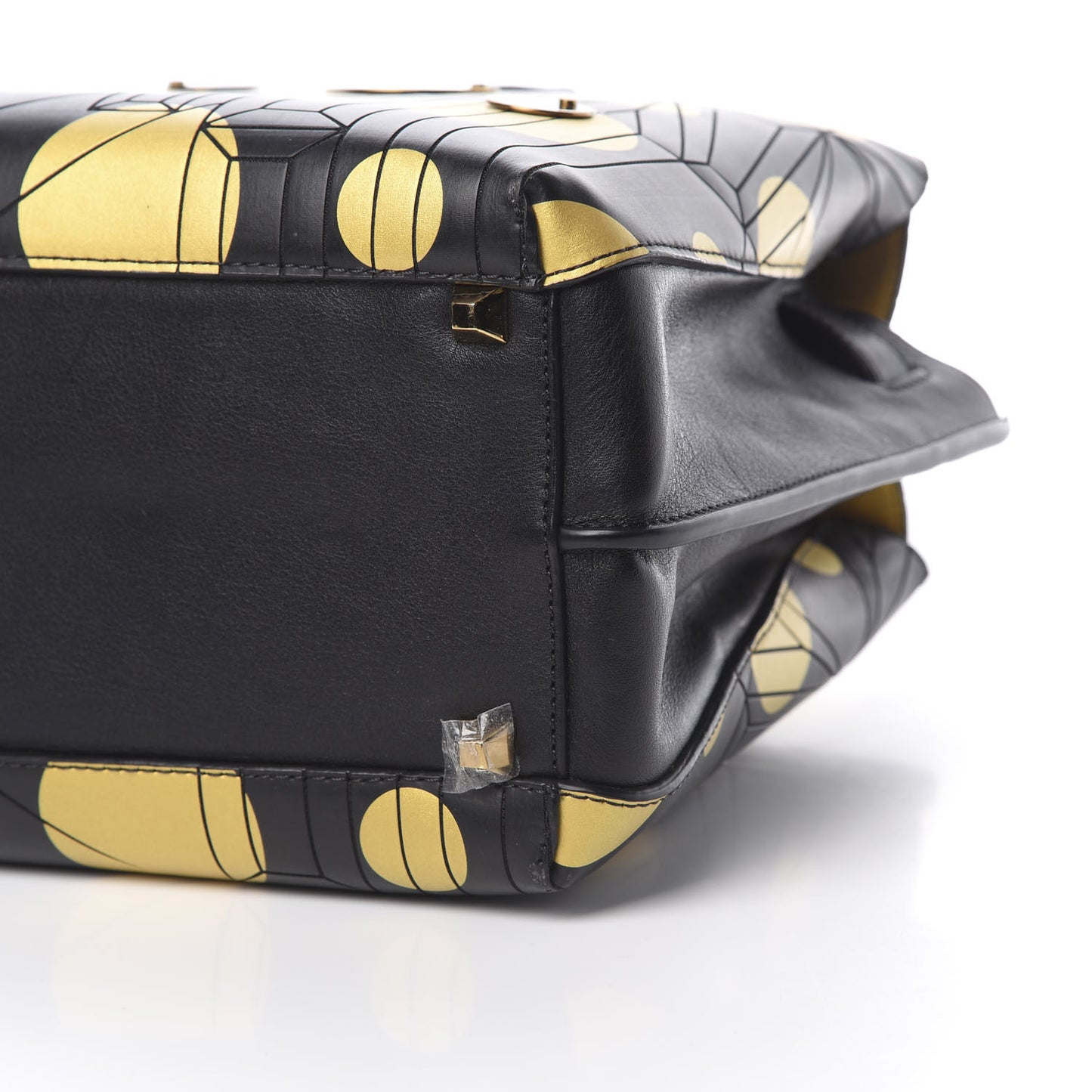 Calfskin Cosmo Medium Milla Tote Black Gold
