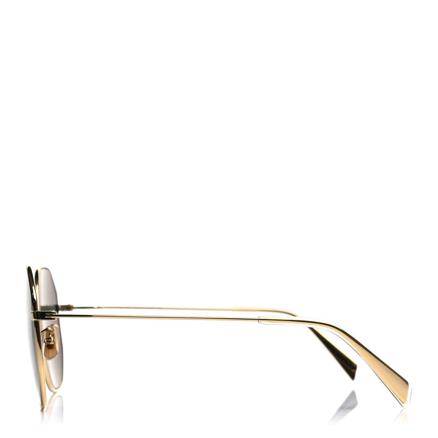 Celine 60MM Metal Hexagonal Sunglasses CL40175U Gold 3 of 8