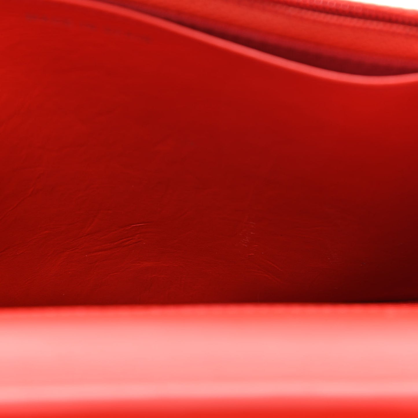 Patent Striped Wallet On Chain WOC Red