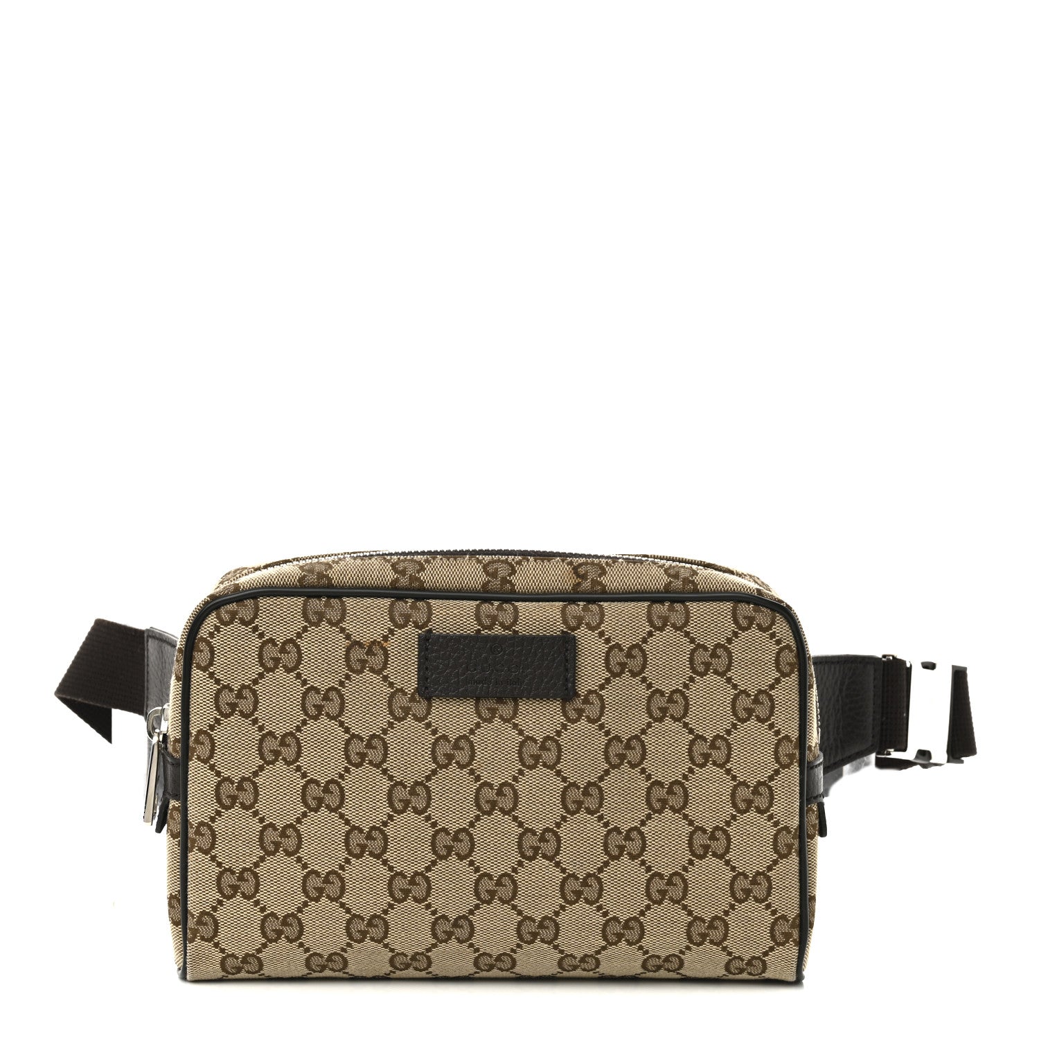 Gucci Monogram Belt Bag Dark Brown 1 of 10