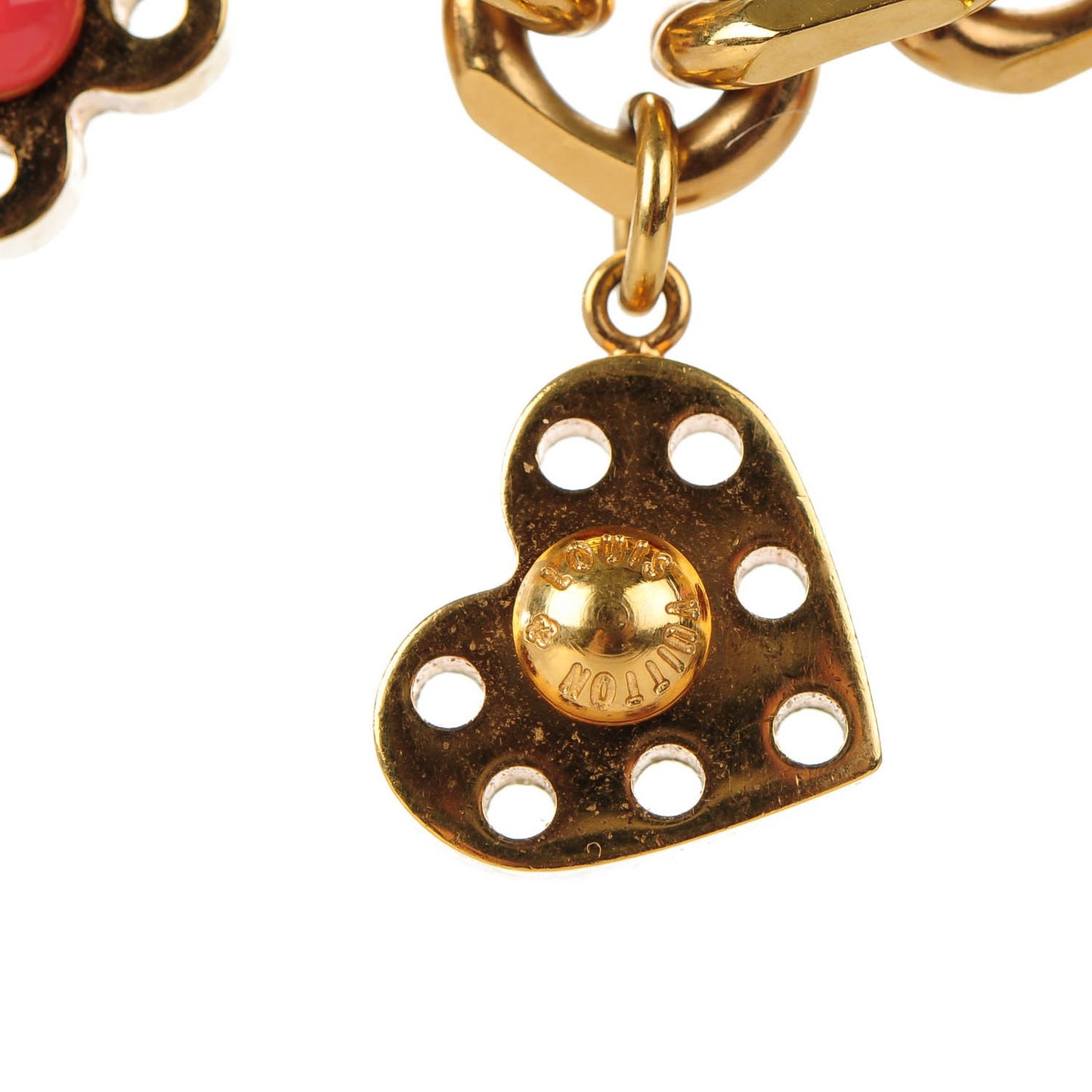 Monogram Hide and Seek Necklace Gold