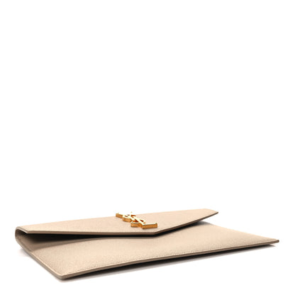 Saint Laurent Grain De Poudre Uptown Pouch Dark Beige 4 of 11