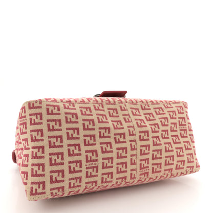 Fendi Zucchino Vitello Mama Baguette Beige Rosso 4 of 12