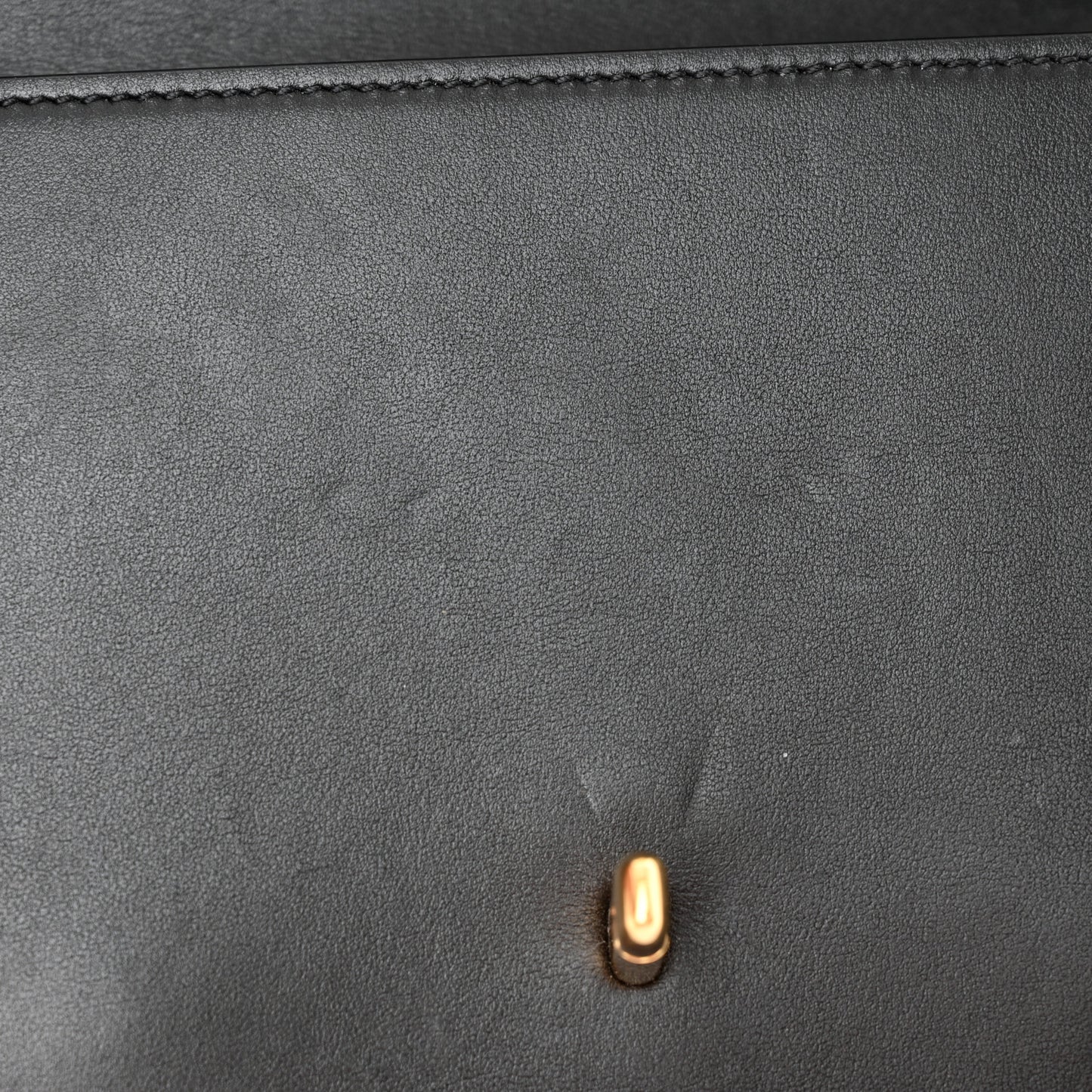 Vitello Barocco Virtus Small Top Handle Shoulder Bag Black