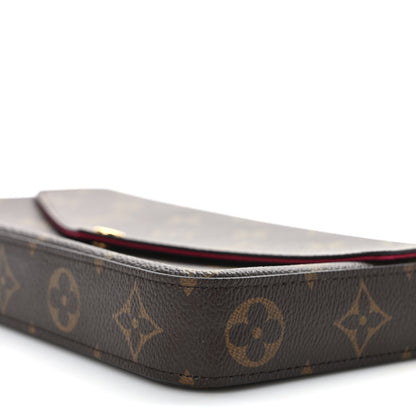 Louis Vuitton Monogram Pochette Felicie Chain Wallet Fuchsia 11 of 11